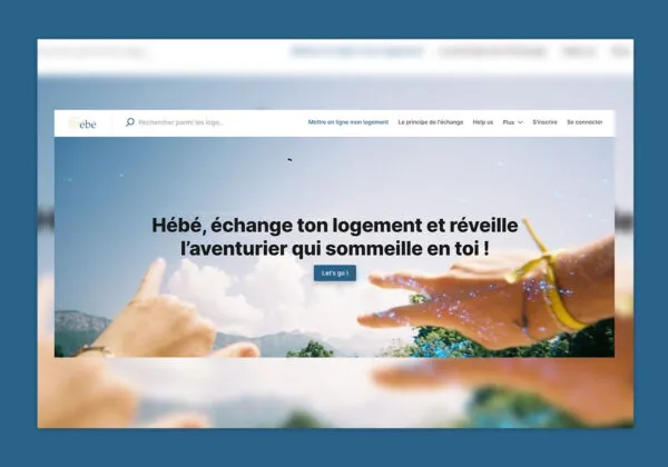 Application web HÉBÉ développée par UpWebStart