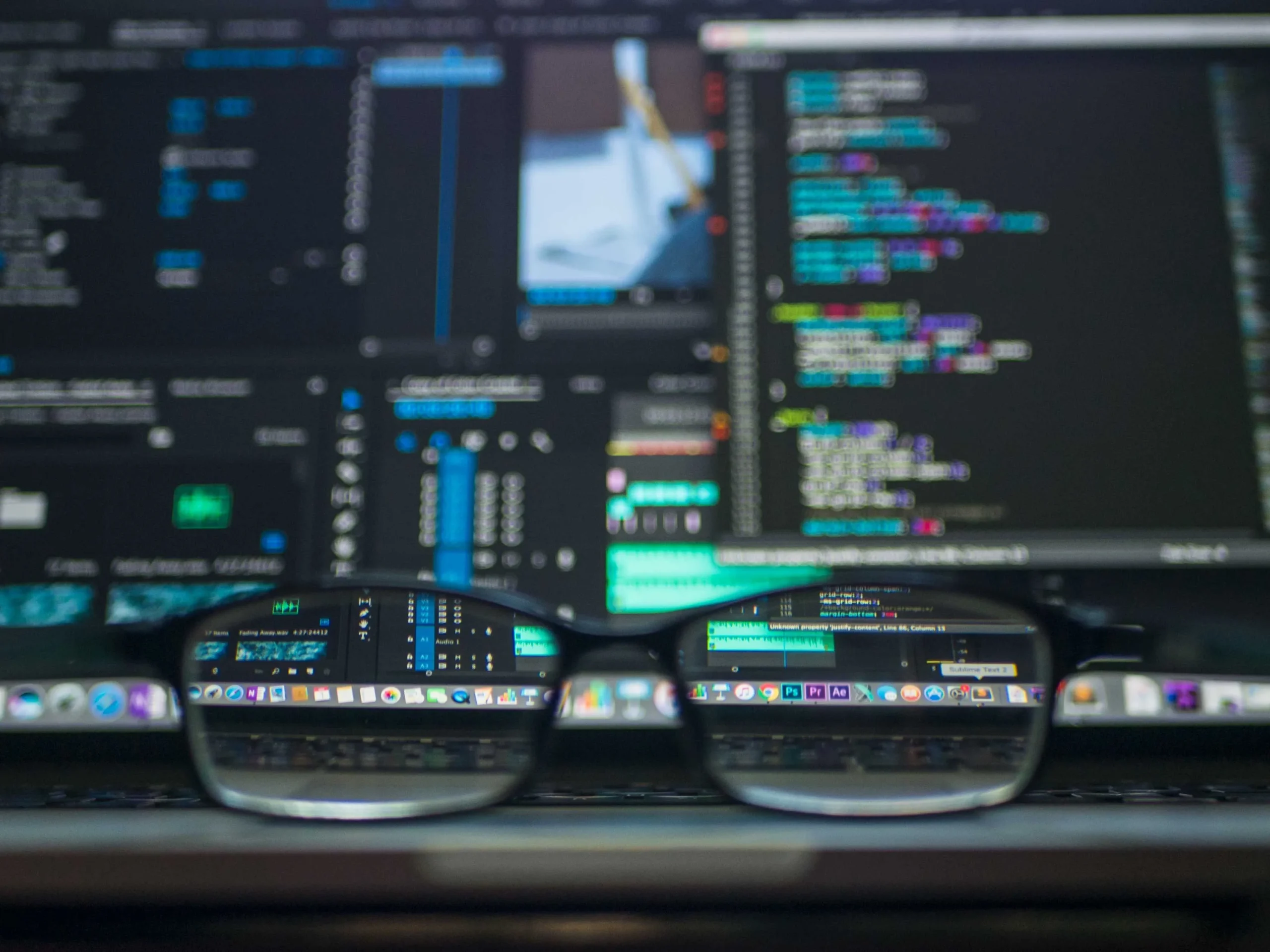 Environnement de développement avec éditeur de code illustrant des outils IA pour créer un site web