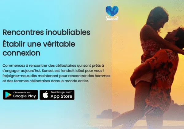 Application mobile SUNSET développée par UpWebStart